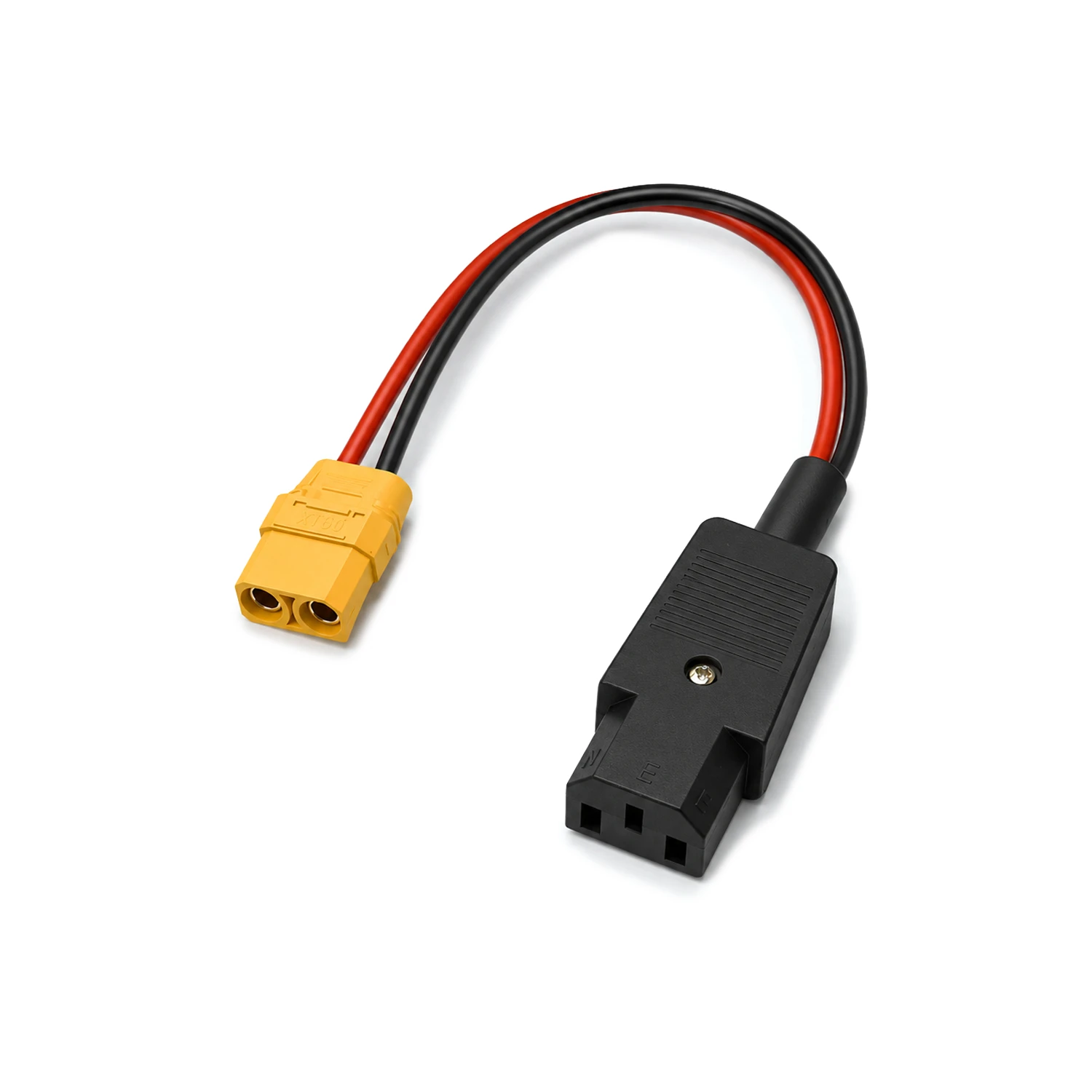 SafeConnect IEC 3 Pin Cable Mount Female Connector to XT-90 Female Connector 14AWG 25cm Cable-image-19