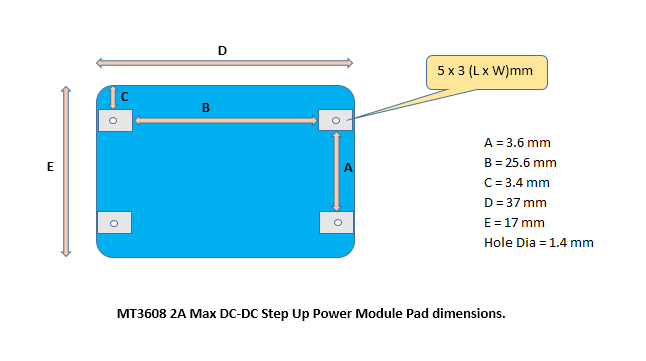 MT3608 2A Max DC-DC Step Up Power Module