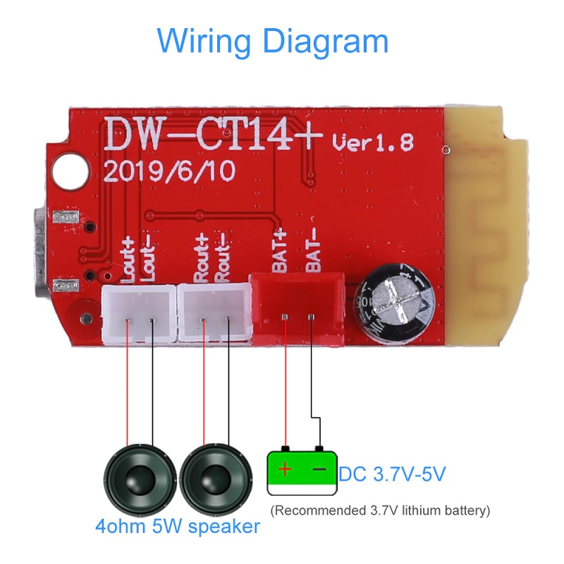 Buy CT14 Bluetooth 4.2 Stereo Audio Amplifier Module Online at