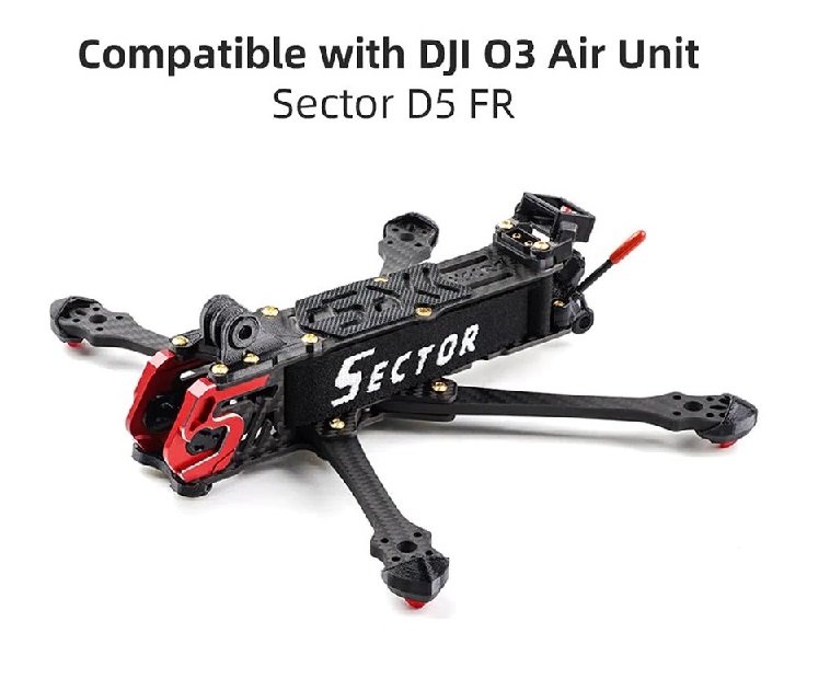 HGLRC Sector D5 FR 5-inch Freestyle FPV Frame 5 21 1