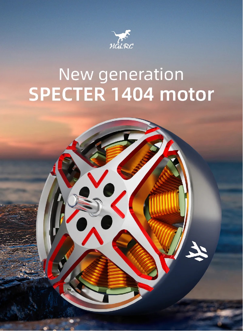 HGLRC SPECTER 1404 2750KV Brushless Motor 6 erf