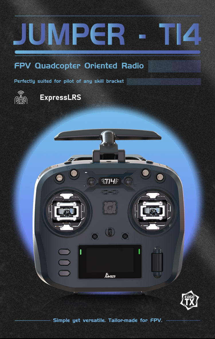 Jumper T14 Radio Controller with Standard Gimbals | Robu.in