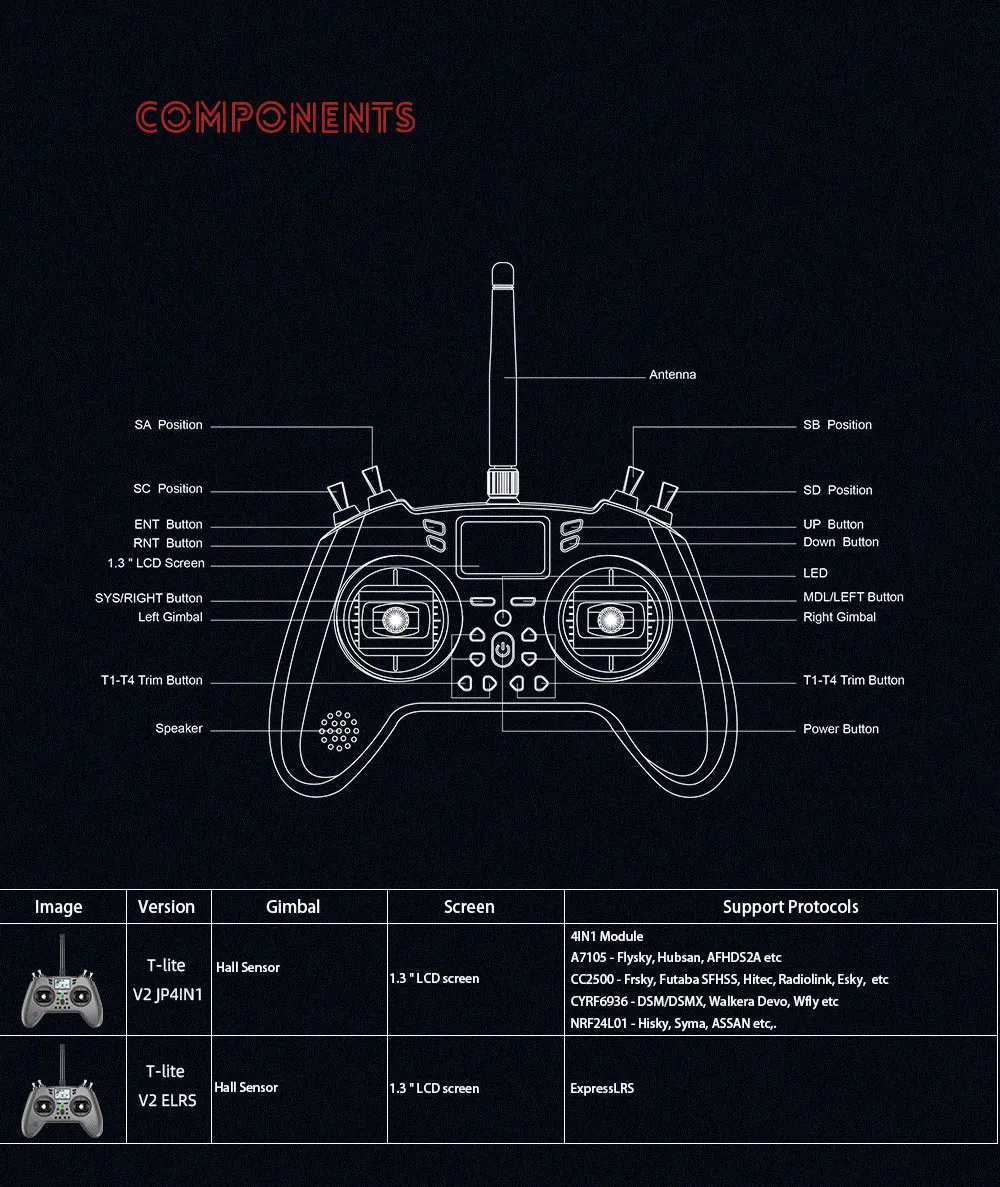 Jumper T-lite V2 ELRS Radio Controller | Robu.in