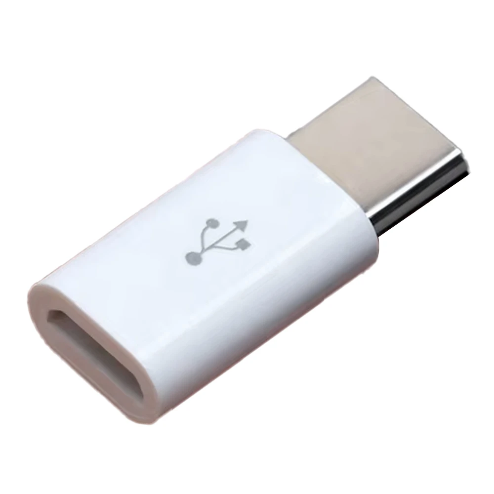Micro USB-B (Female) to USB Type C (Male) Converter Adapter for Raspberry Pi 4-White-picture-11