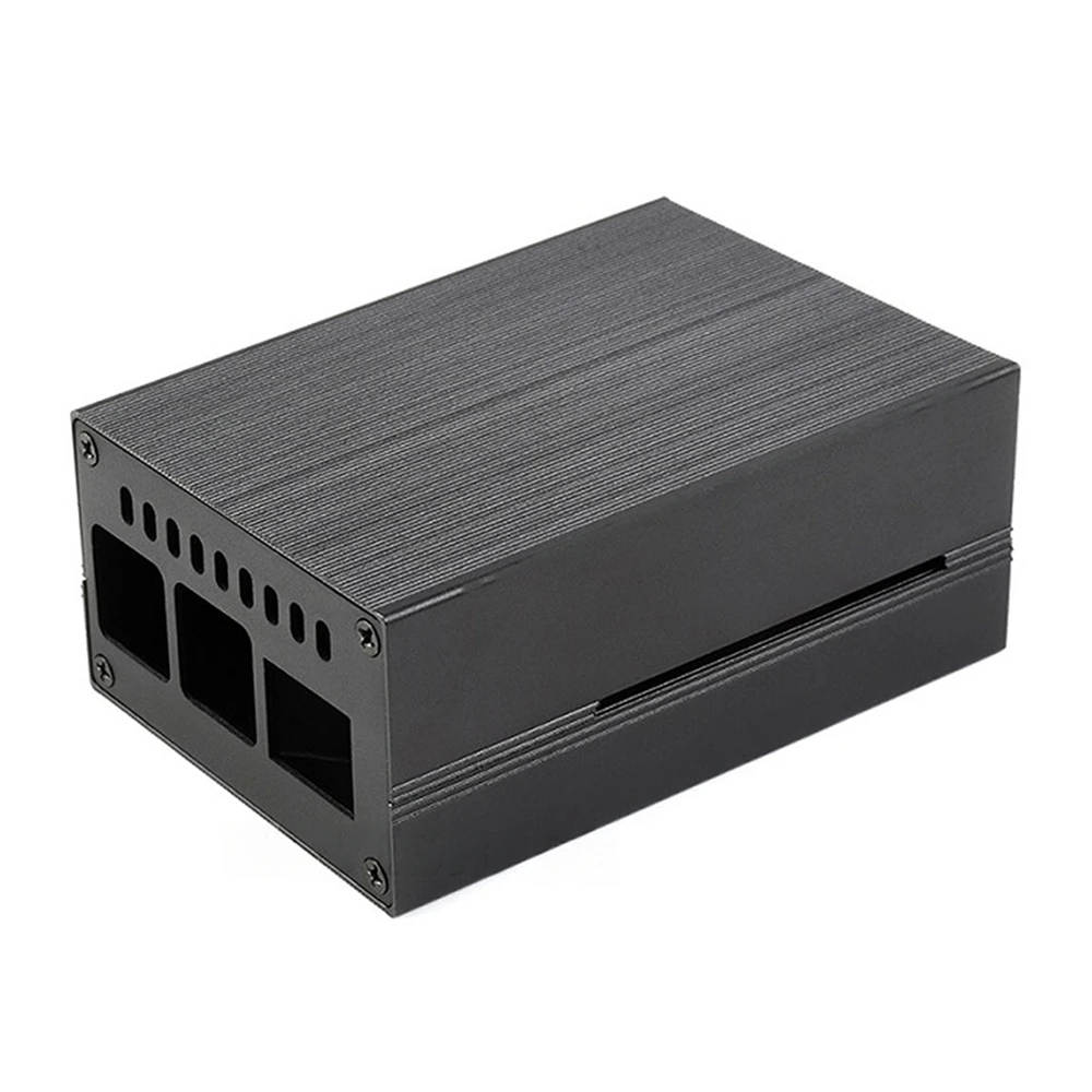Stripe Aluminum Cooling Case for Raspberry Pi 4, Built-In Active Radiator with Fins-picture-15