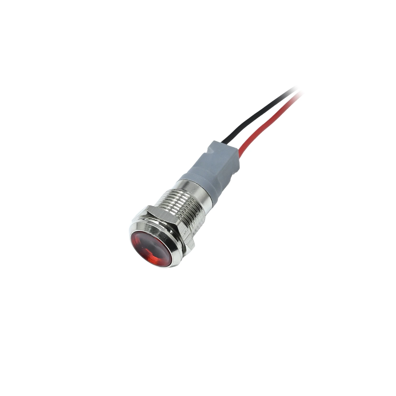 Red 3-9V 10mm LED Metal Indicator Light with 15CM Cable-image-40