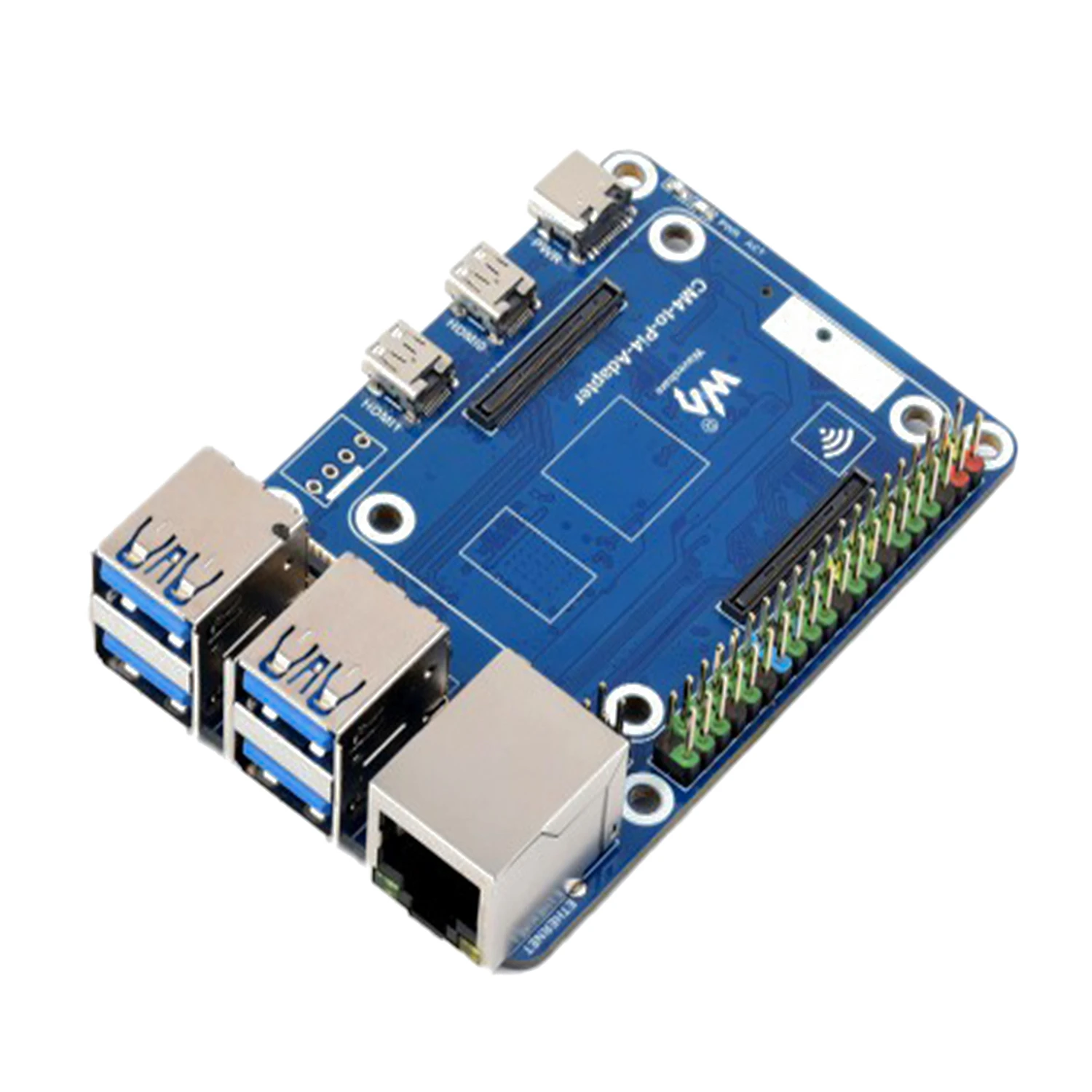 Waveshare CM4 To Pi 4B Adapter for Raspberry Pi Alternative Solution for Raspberry Pi 4B, CM4 optional-image-16