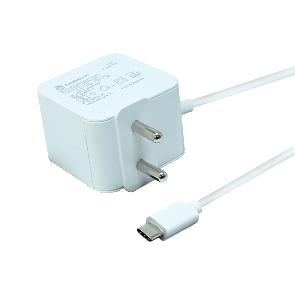 Official 27W USB-C PD Power Supply for Raspberry Pi 5- White(Plug Type :IN)-image-5