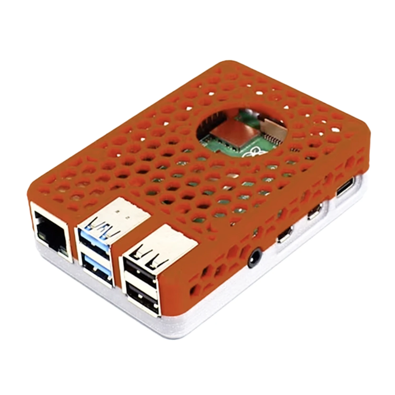 3D Printed Raspberry Pi 4 Case Red Silver-picture-15