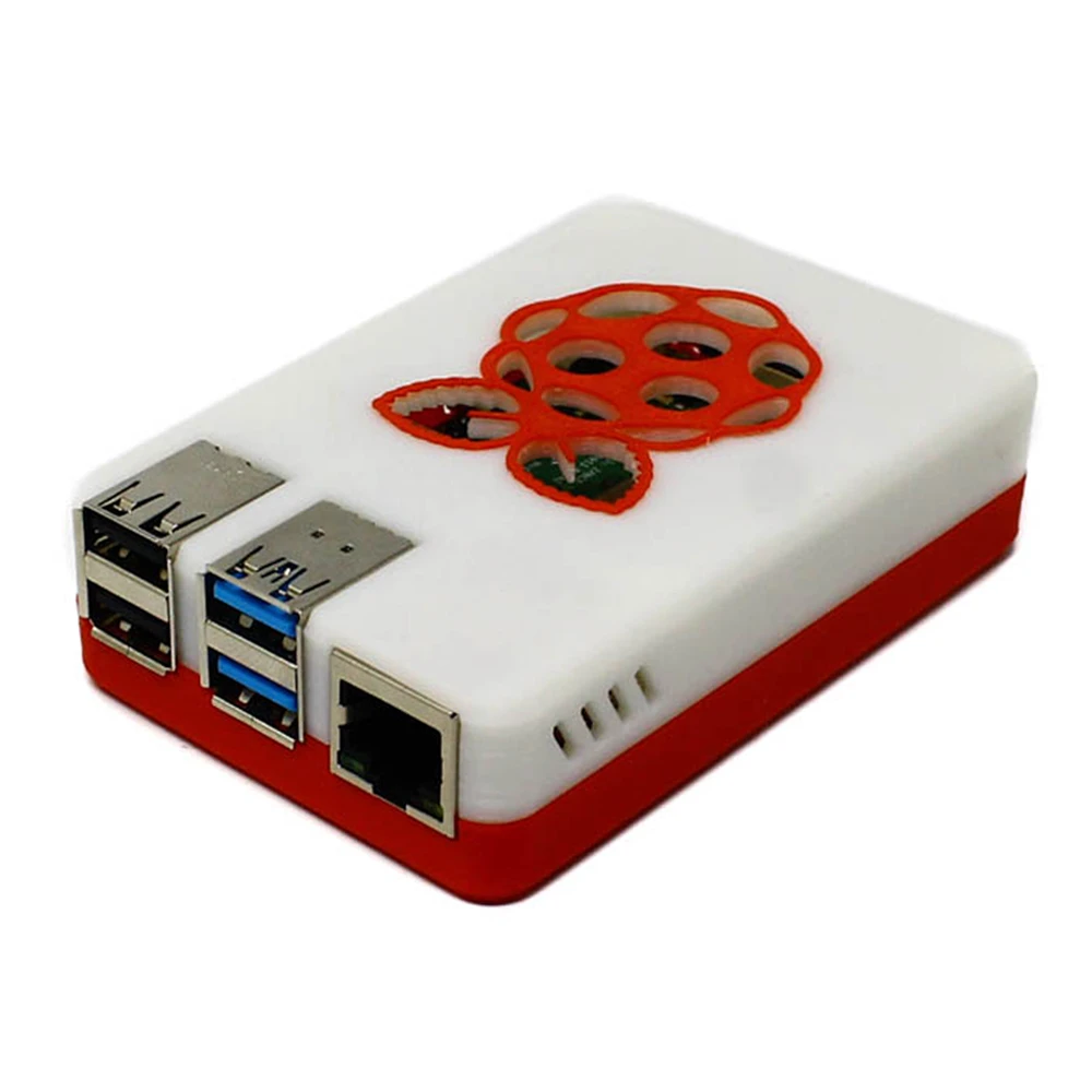 3D Printed Raspberry Pi 4 Case White Red-picture-16