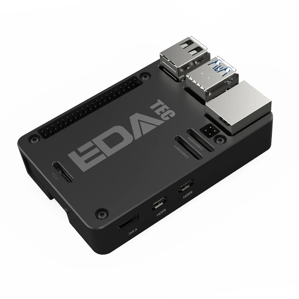 EDATEC Raspberry Pi 5 Passive Cooling CNC Box Black-picture-23