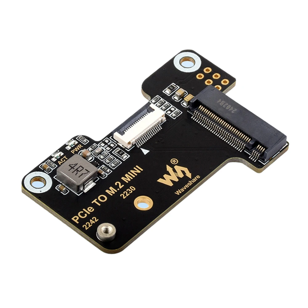 Waveshare PCIe To M.2 Mini Adapter for Raspberry Pi 5, Supports NVMe Protocol M.2 Solid State Drive, High-speed Reading/Writing, Raspberry Pi 5 NVMe HAT-image-7