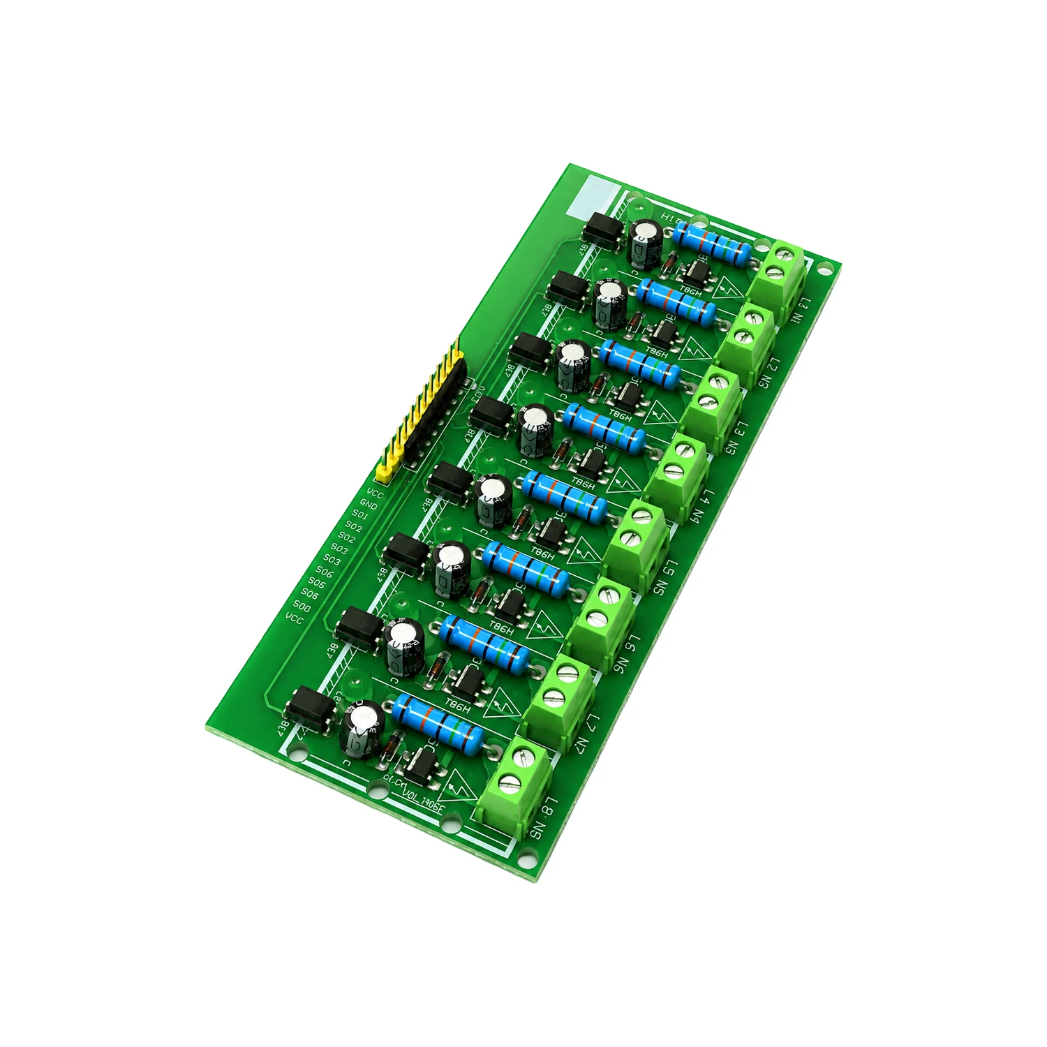 8 Channels AC 220V Optocoupler Isolation Test Board Module For PLC-picture-14