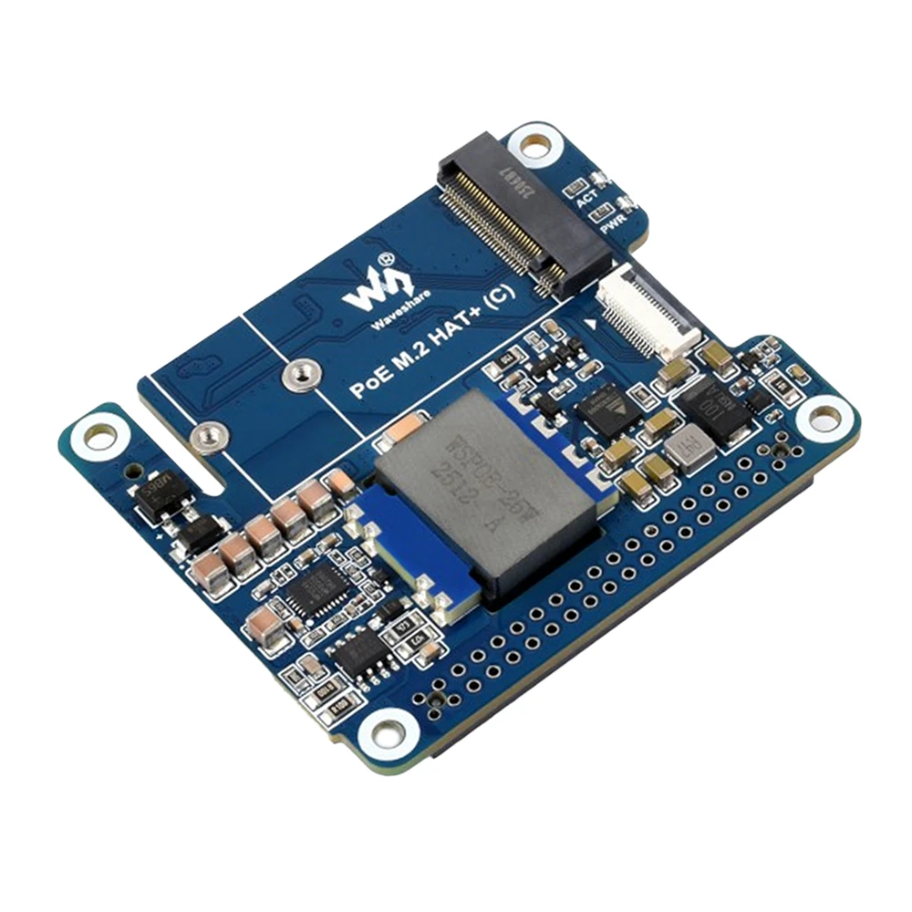 Waveshare PCIe To M.2 Adapter With PoE Function (C) For Raspberry Pi 5 supports NVMe Protocol M.2 Solid State Drive-image-18