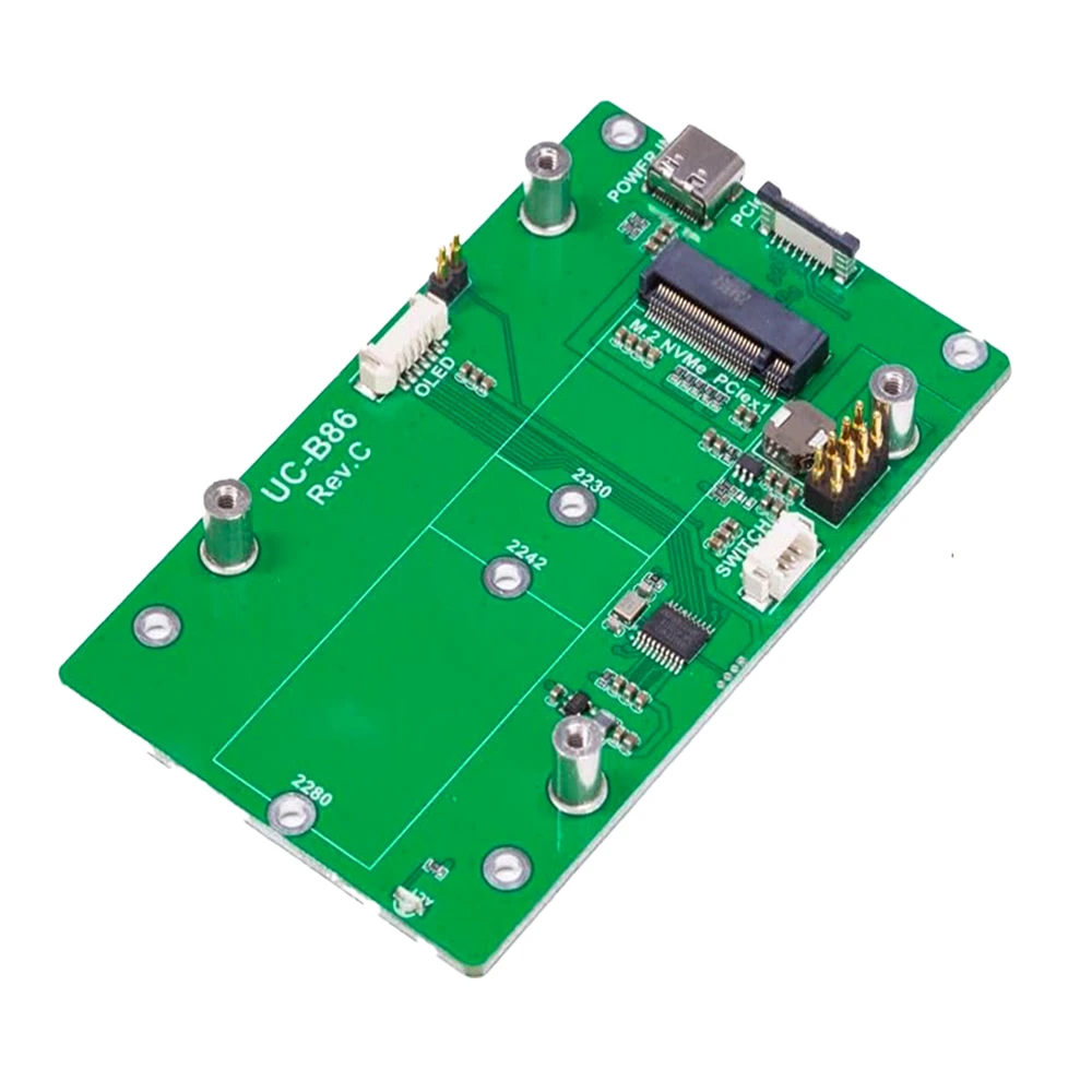 UCTRONICS U6285 NVMe M.2 SSD to PCIe Adapter for Raspberry Pi 5, Supports M.2 NVMe (M-Key) Drives in 2230/2242/2280 Sizes, PCIe Gen2/Gen3 Compatible-picture-10
