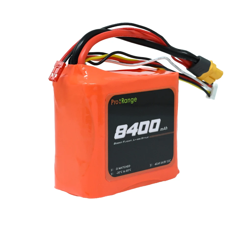 Pro-Range INR P42A 14.8V 8400mAh 11C 4S2P 7" FPV Drone Compact Li-ion Battery Pack with XT-60-picture-31