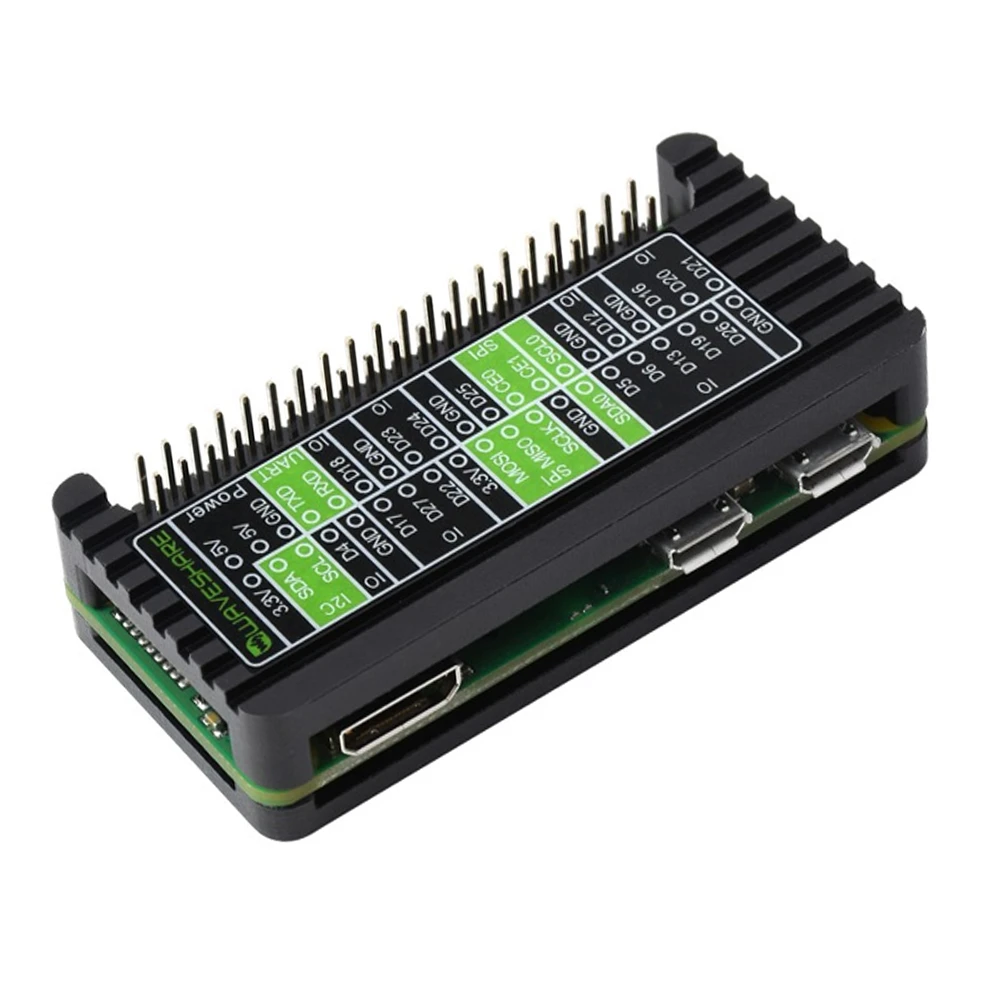 Waveshare Aluminum Alloy Protection Case for Raspberry Pi Zero Series, Fits Zero / Zero 2 W-picture-36