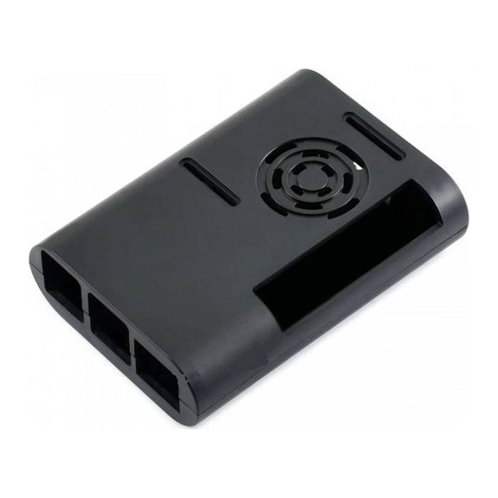 Waveshare Black ABS Case for Raspberry Pi 4, with Cooling Fan-picture-38