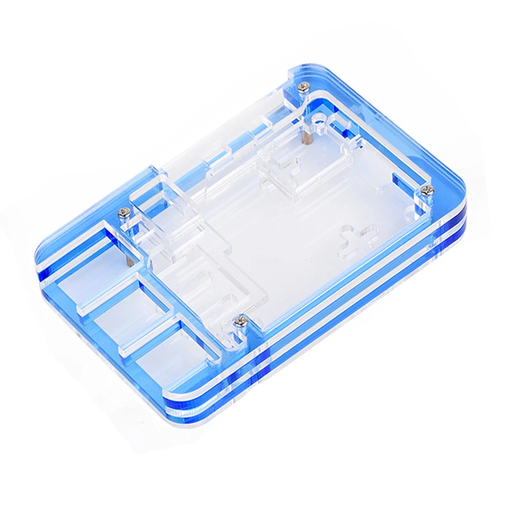 Waveshare Transparent and Blue Acrylic Case for Raspberry Pi 5, Supports installing Official Active Cooler-picture-24