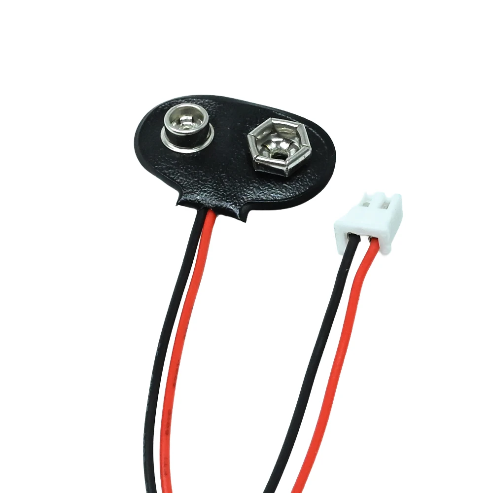 9V PVC Hard Top Type Battery Snap with 2 Pins Connector to JST XH 2.54mm pitch Cable Harness-image-37