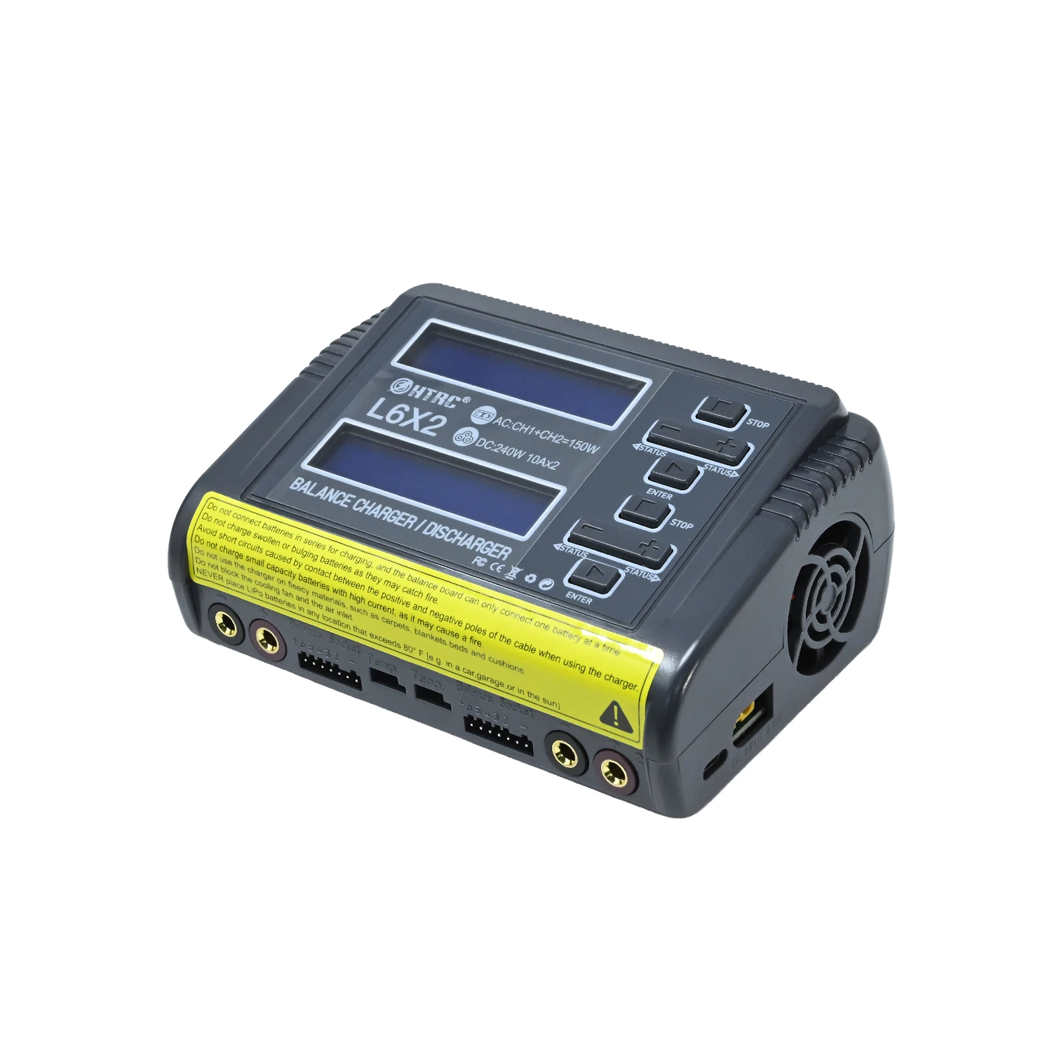 HTRC L6X2 AC 100-240V DC Dual Channel Charger 11-18 V LiPo LiFe / Li-ion/NiCd/NiMH/Pb-image-38