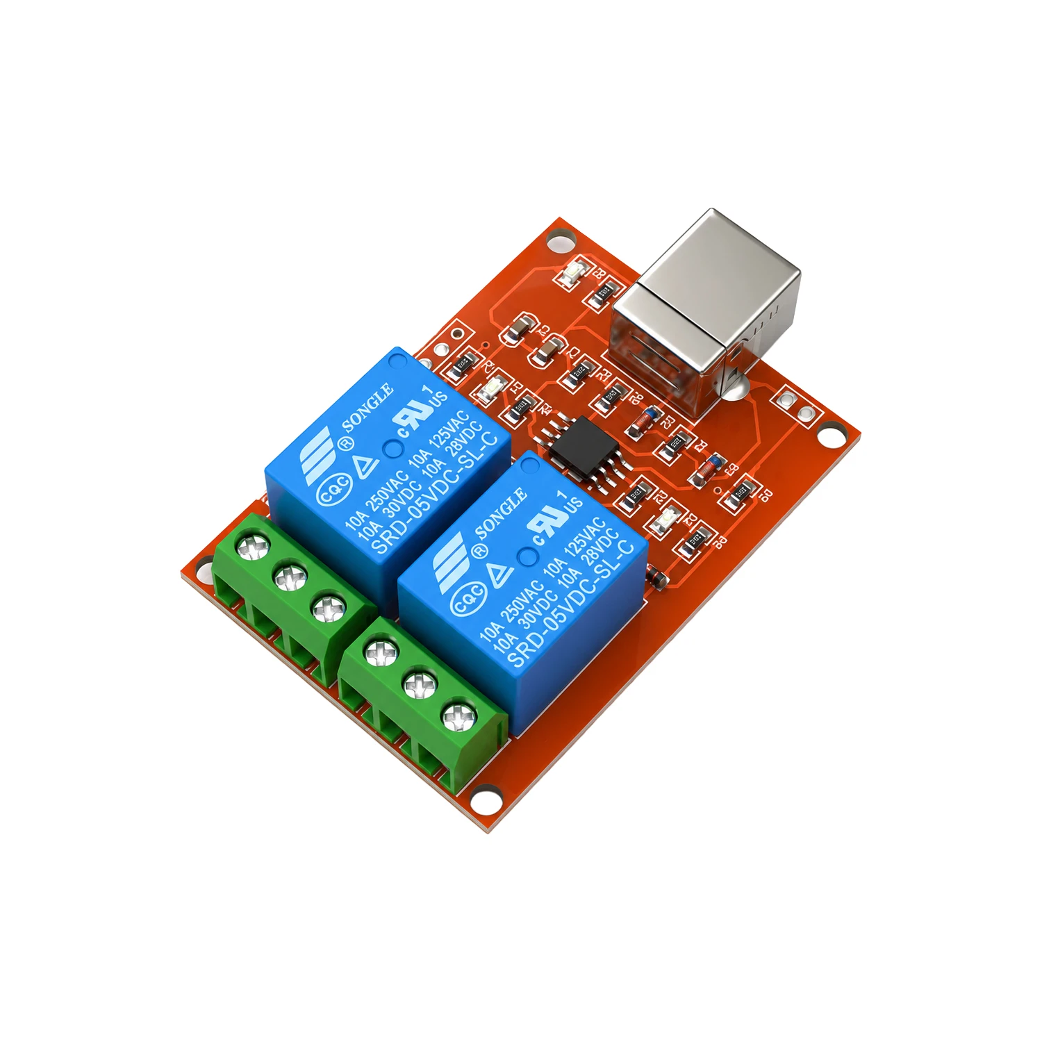 5V 2 channel USB PC Intelligent Control Relay Module-image-39