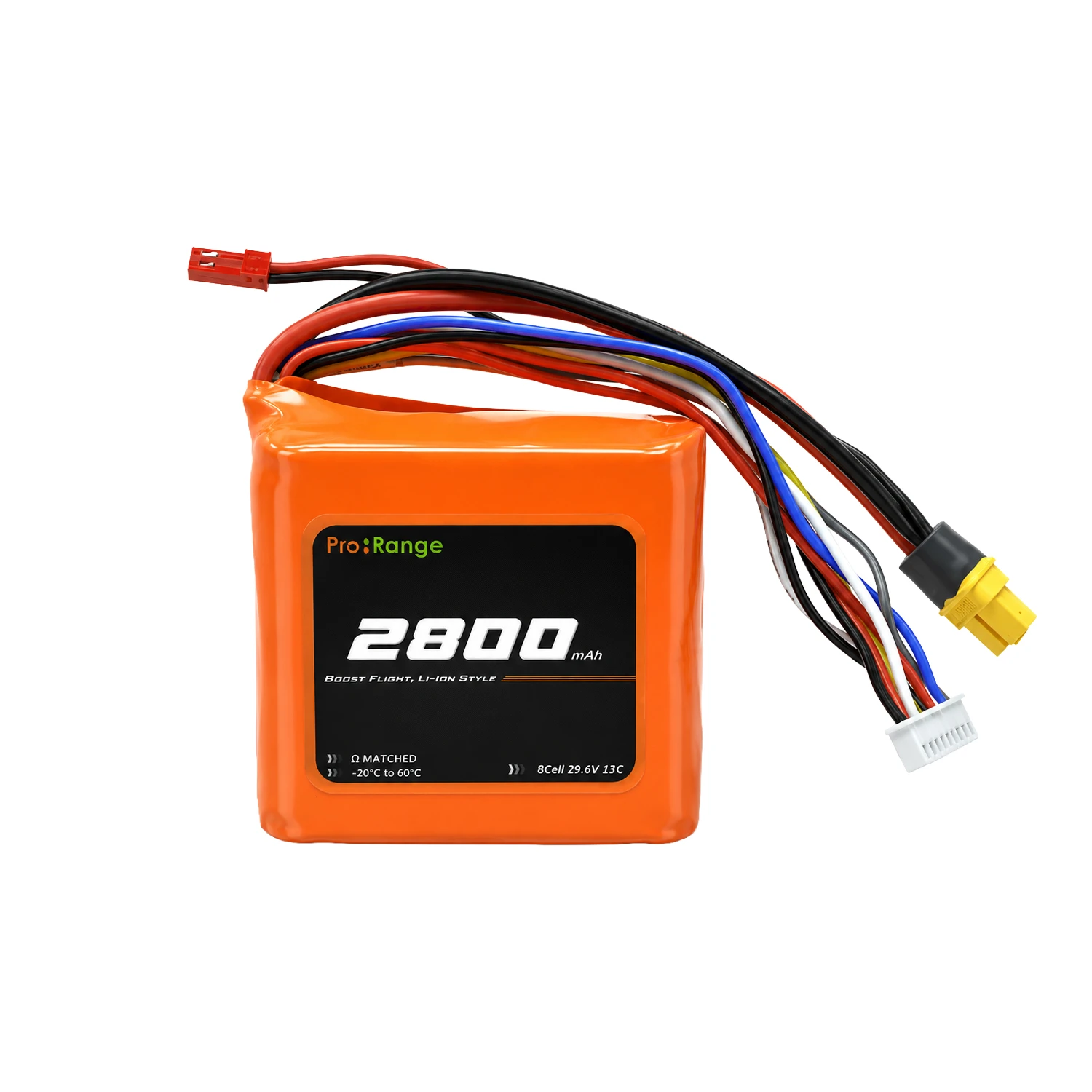 Pro-Range INR P28A 29.6V 2800mAh 13C 8S1P 7" FPV Drone & E-VTOL Drone Compact Li-ion Battery Pack with XT-60-picture-30