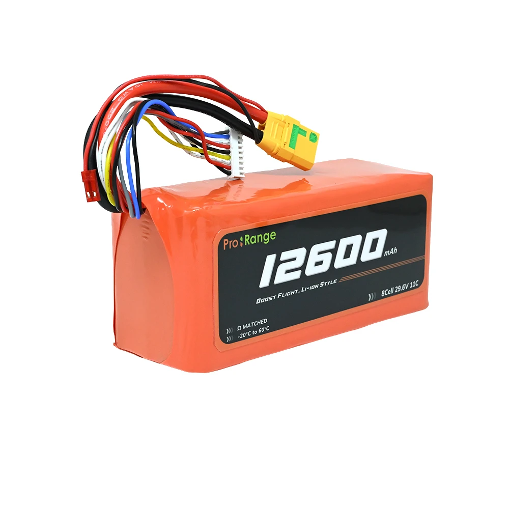 Pro-Range INR P42A 29.6V 12600mAh 11C 8S3P Surveillance & E-VTOL Drone Compact Li-ion Battery Pack with XT-90AS-image-31