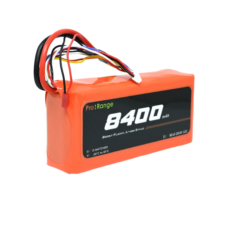 Pro-Range INR P42A 29.6V 8400mAh 11C 8S2P 10" FPV & E-VTOL Drone Compact Li-ion Battery Pack with XT-60-picture-27
