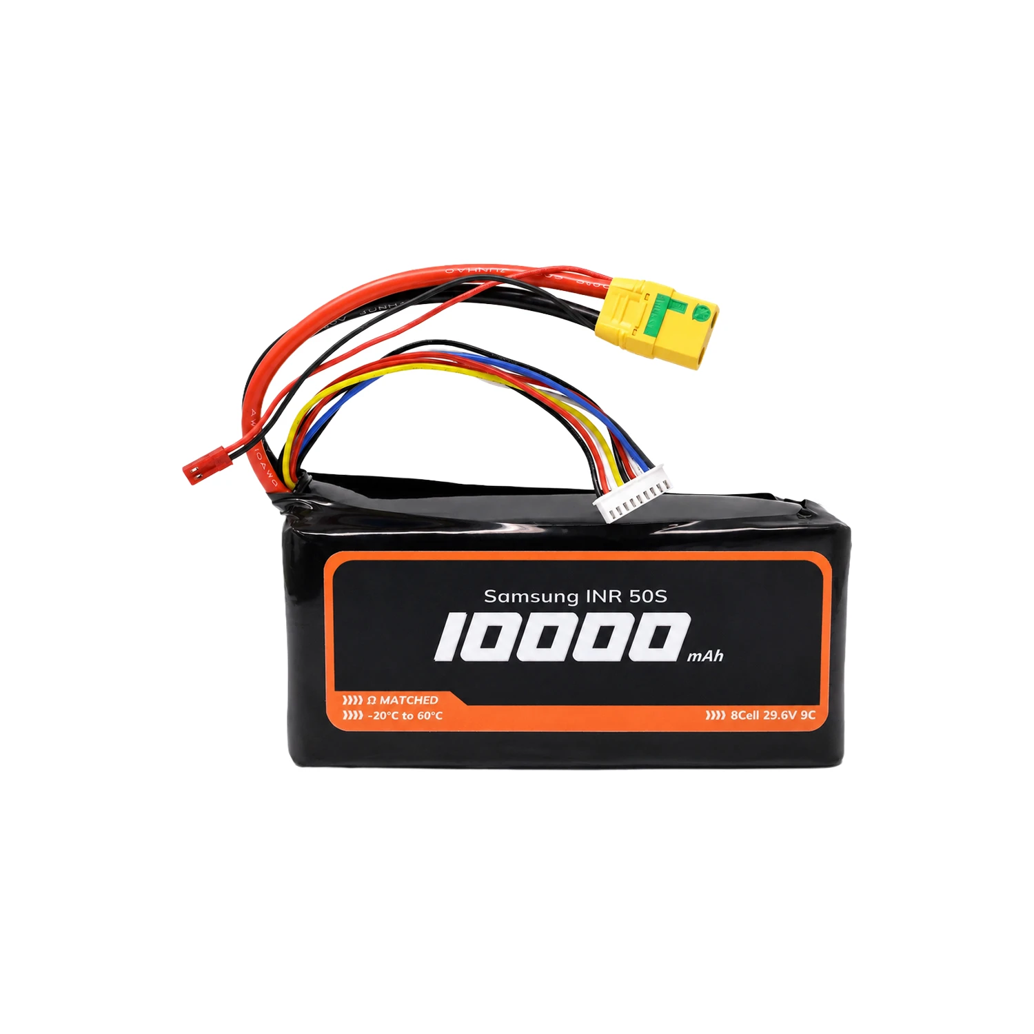 Samsung INR 50S 29.6V 10000mAh 9C 8S2P 10" FPV & E-VTOL Drone Compact Li-ion Battery Pack with XT-60-image-14