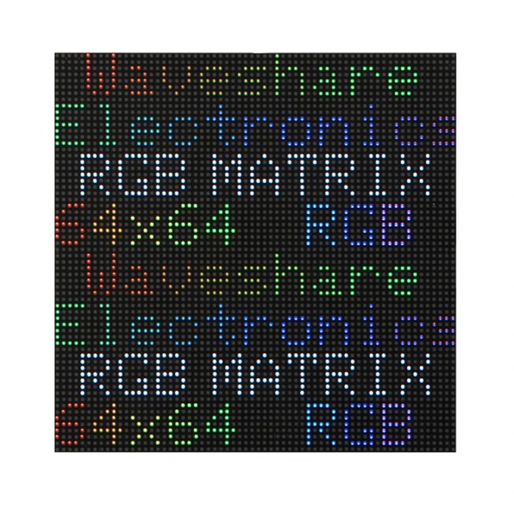 Waveshare RGB Full-color LED Matrix Panel, 2mm Pitch, 64 × 64 Pixels, Adjustable Brightness Standard Version-picture-16