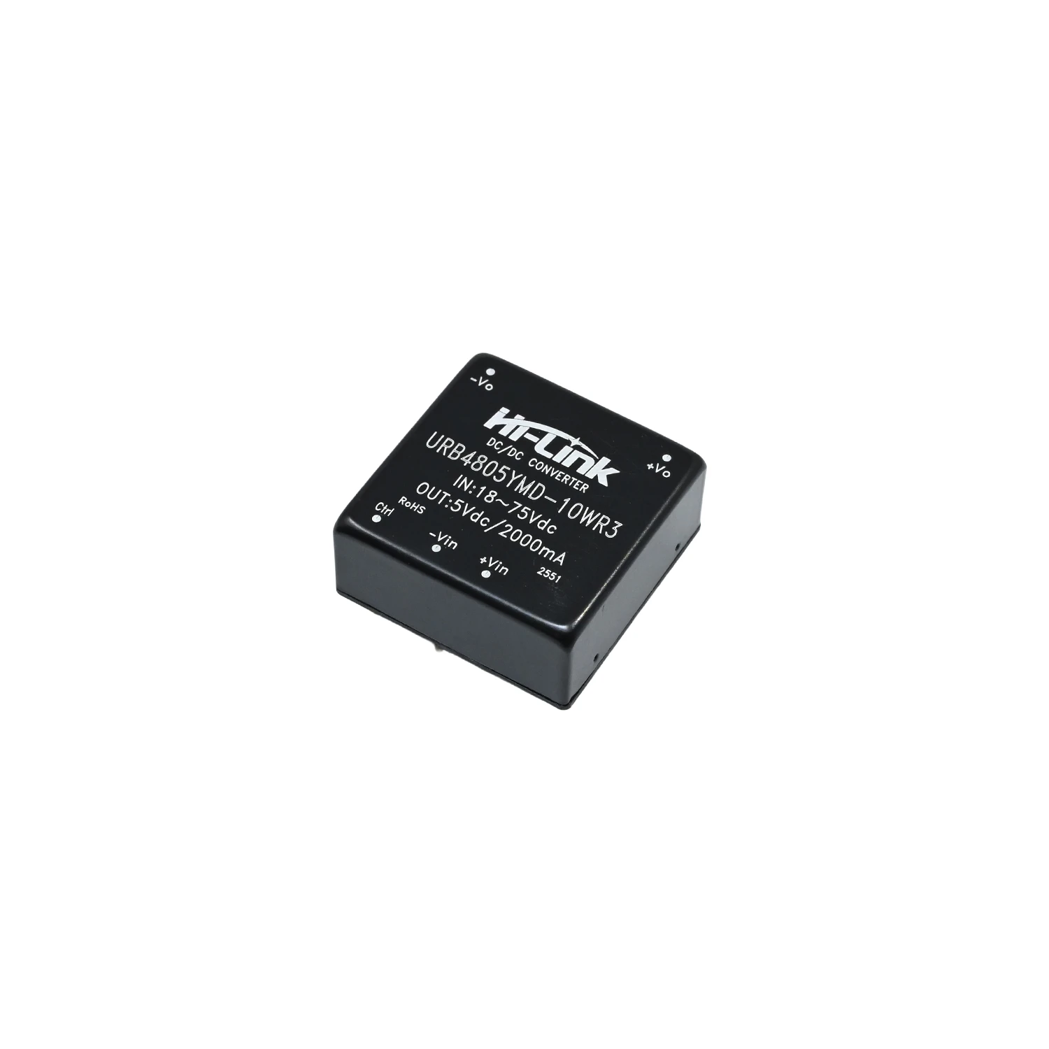Hi-Link URB4805YMD-10WR3, 10W DC-DC Converter, 48V Input, 5V Output, 2000mA Max, 2200µF Max Load, Isolated SIP-4 Module-image-36