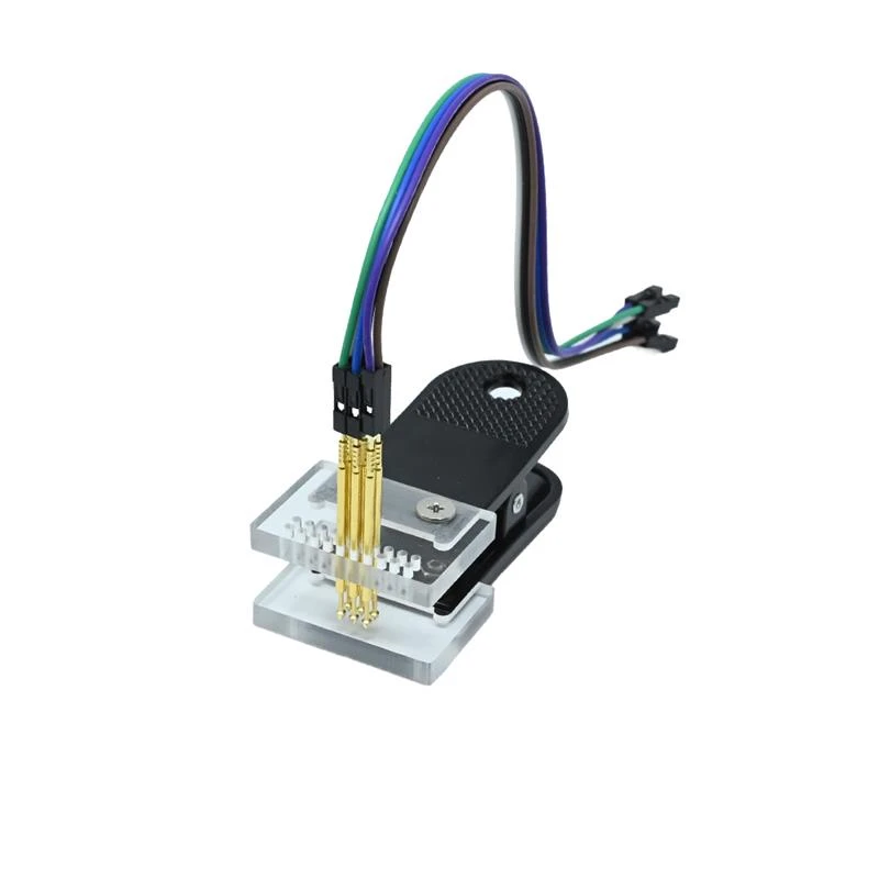2.54mm Pin Pitch PCB Clip Clamp Fixture Gold-plated Pogo Pins 3P 4P 5P 6P 7P 8P 9P 10P Probe Clip Tool PCB Program Download Burn Black 2x3P-picture-19