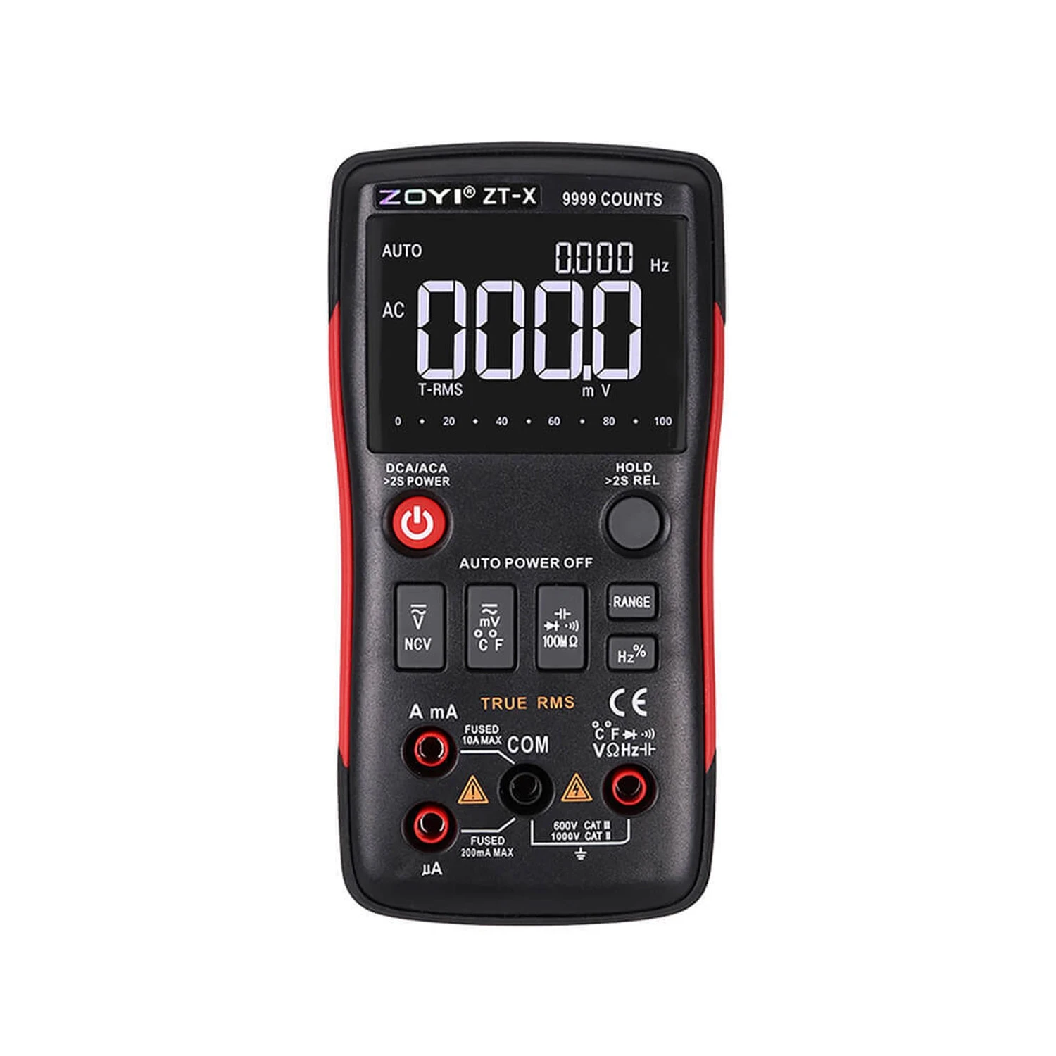 ZOYI ZT-X Digital Multimeter Palm Size Voltage Tester Circuit Tester Manual/Automatic Mode, Auto Range True RMS Three Types displays 9999 Counts , NCV 100MΩ Measurement-image-45