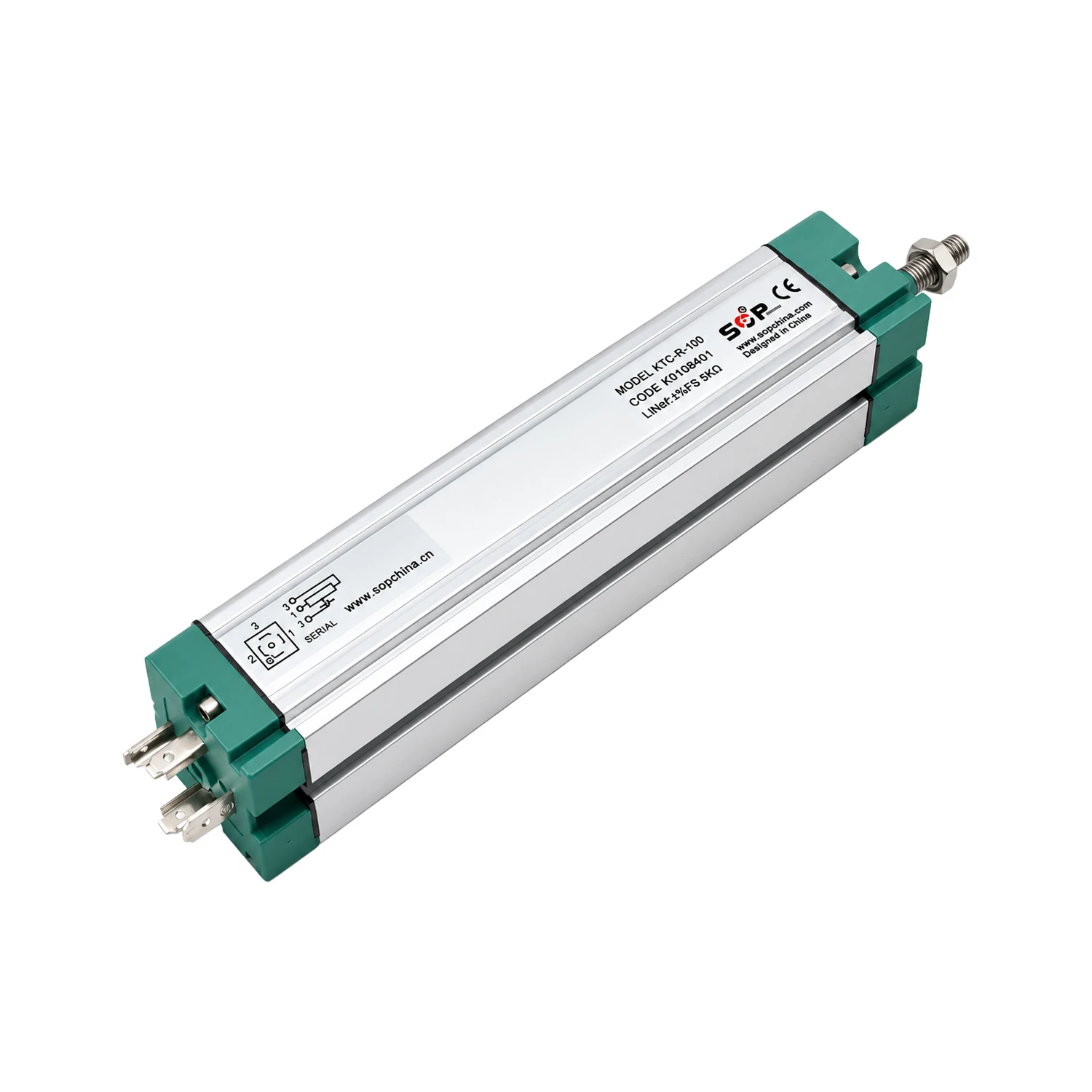 SOP KTC-R-100, Linear Displacement Sensor, 100mm Stroke, 5KΩ Analog Output, Rod-Type Potentiometer-image-20