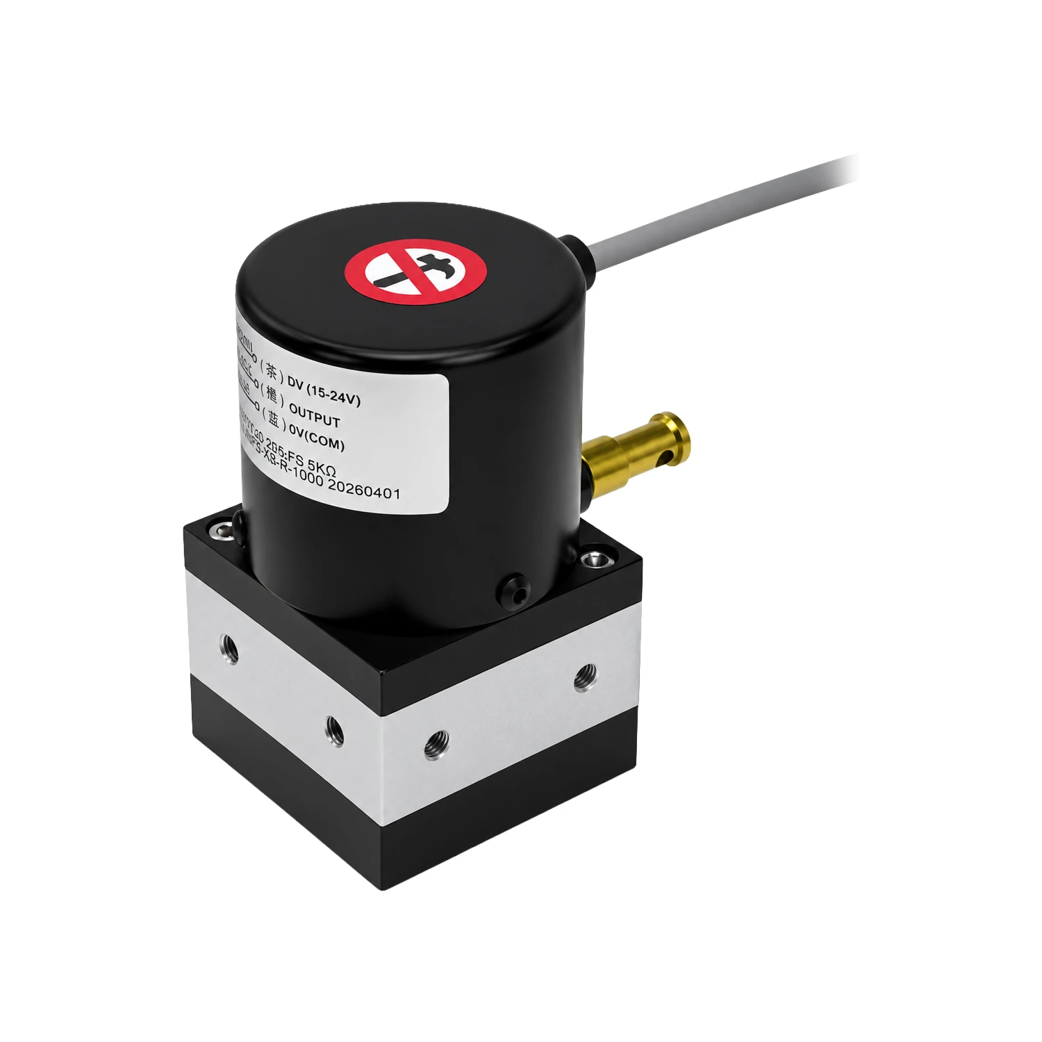 SOP WPS-XS-R-1000, Draw Wire Linear Displacement Sensor, 1000mm Stroke, 5KΩ, Analog Output, 24VDC, 1m Cable-picture-10