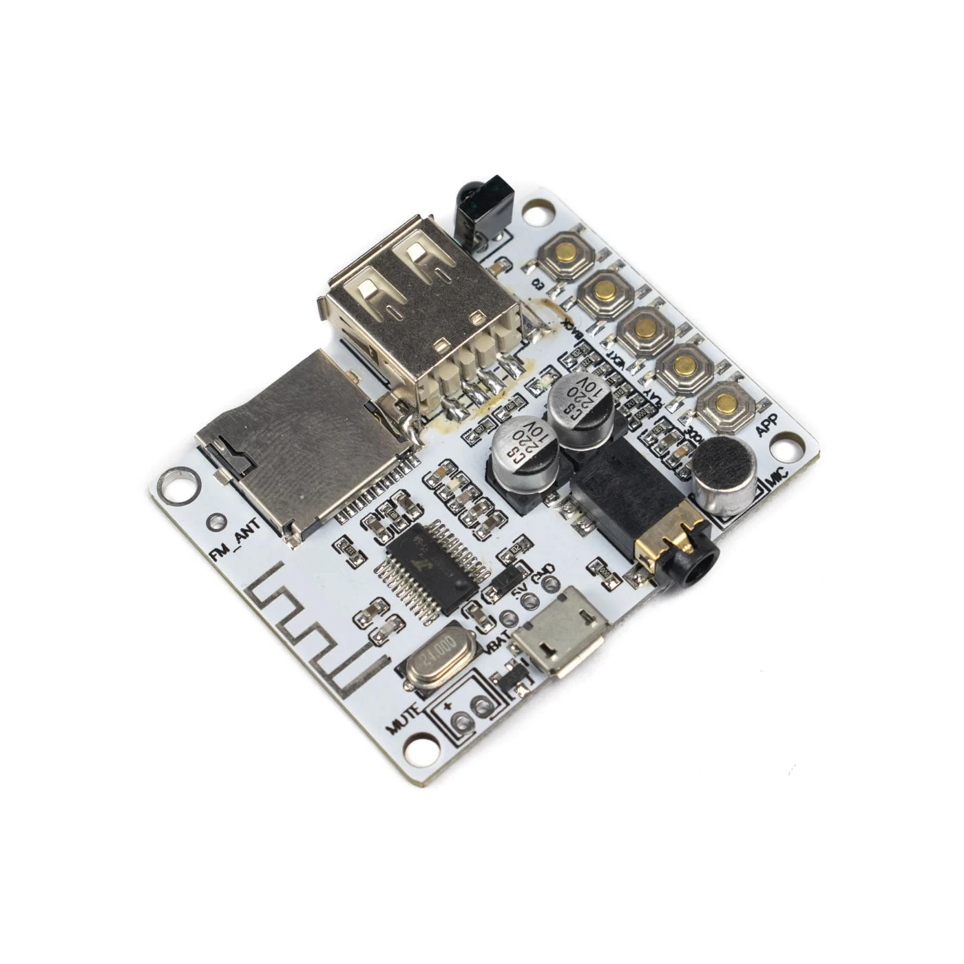 Bluetooth Audio Receiver Board with USB/TF & Microphone-image-3