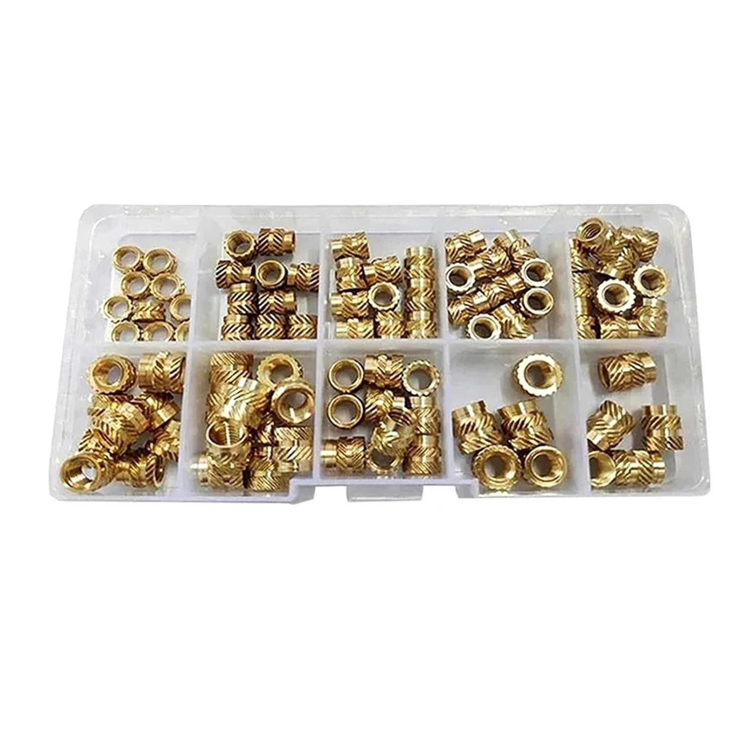 Brass Heat Set Insert Nut Hot Melt Knurled Threaded M2-M2.5-M3 500PCS-picture-13