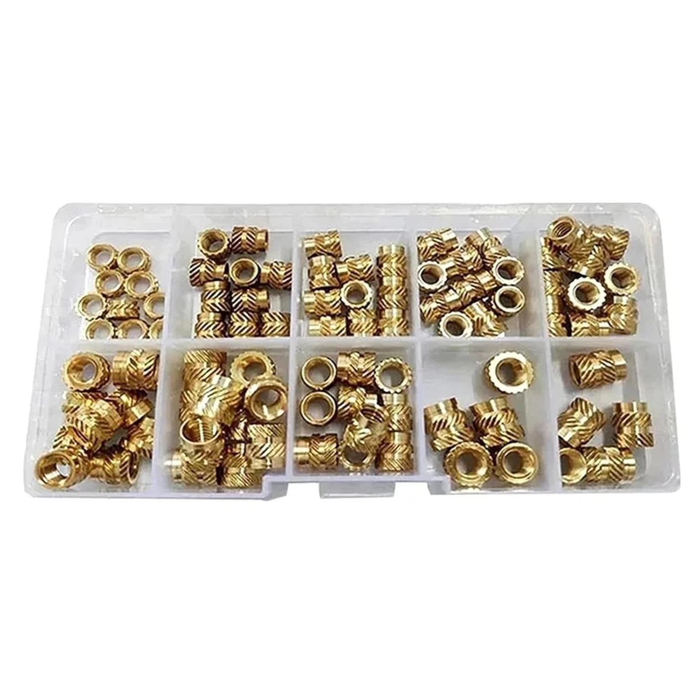 Brass Heat Set Insert Nut Hot Melt Knurled Threaded M3-M4 170PCS-picture-16