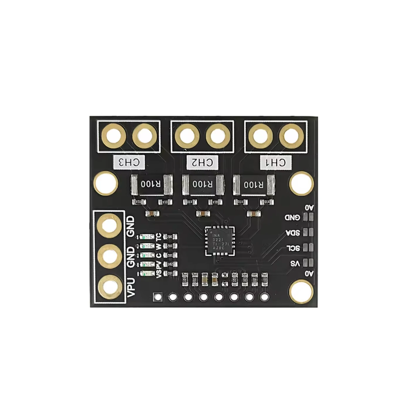 MCU-3221 INA3221 Power Monitoring Control Module Black-picture-24