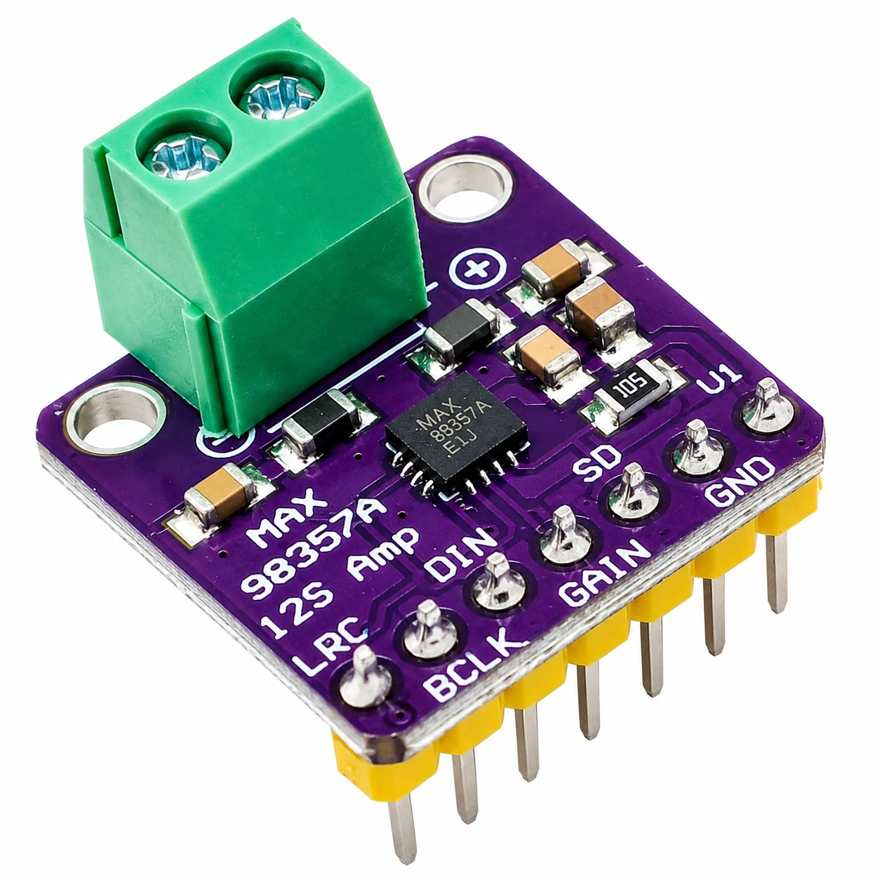 Max98357 I2S Amplifier Breakout Interface Decoder Module with Soldering-picture-10