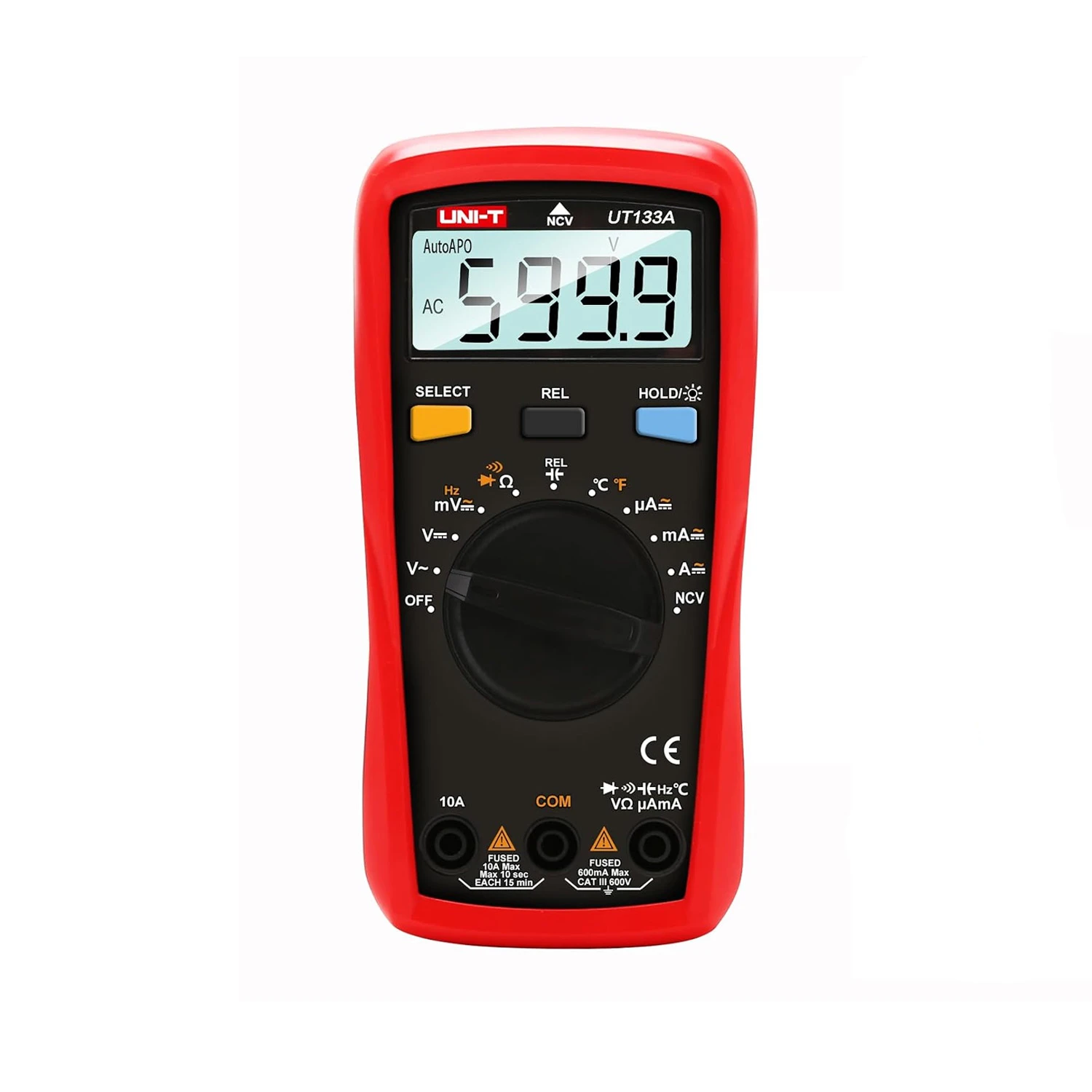 UNI-T UT133A Auto Range Digital Multimeter 600V AC/DC, 6000 Count Display, Temperature, Capacitance, Frequency, NCV Detection-image-49