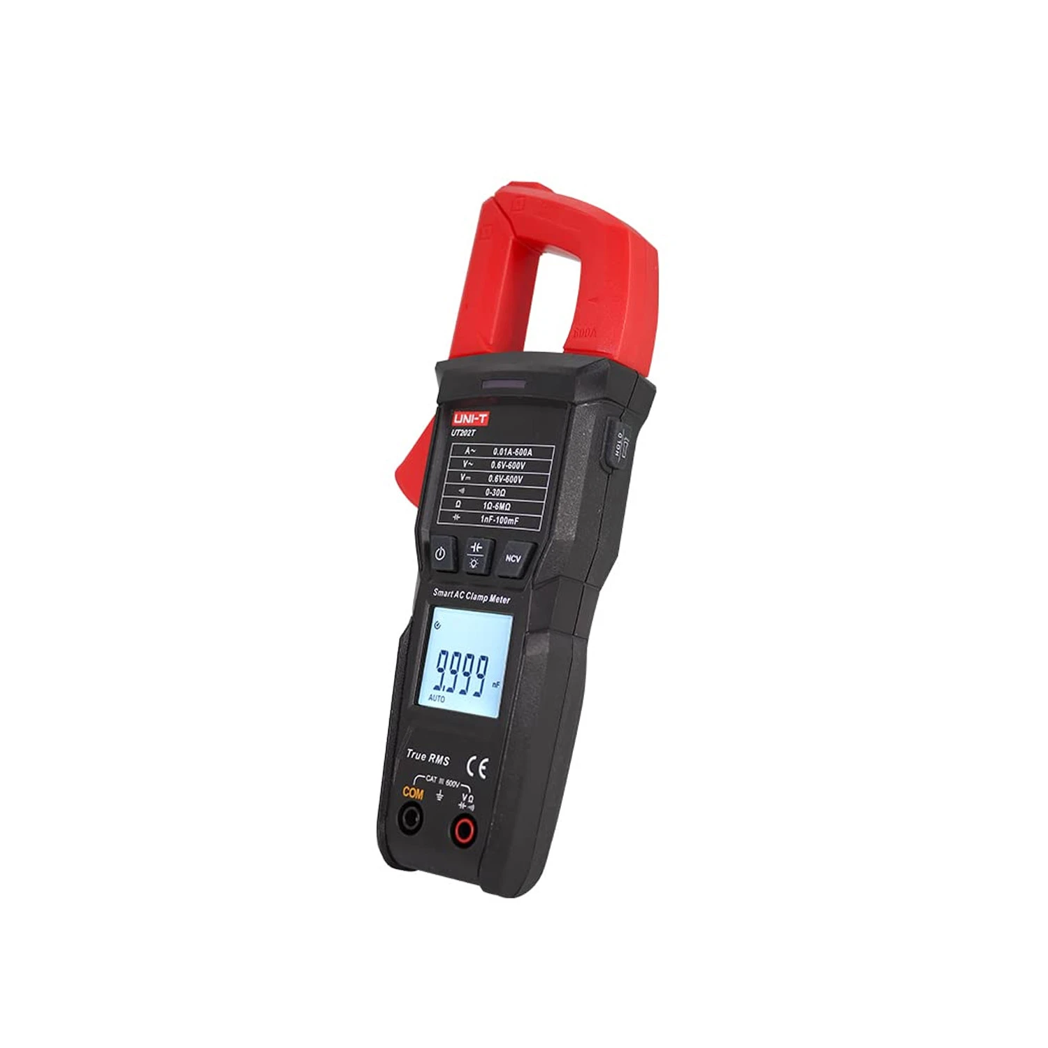 UNI-T UT202T Digital Clamp Meter 600A AC, 600V AC/DC, 9999 Count Display, Smart Auto Detection, NCV, Compact Design-image-13
