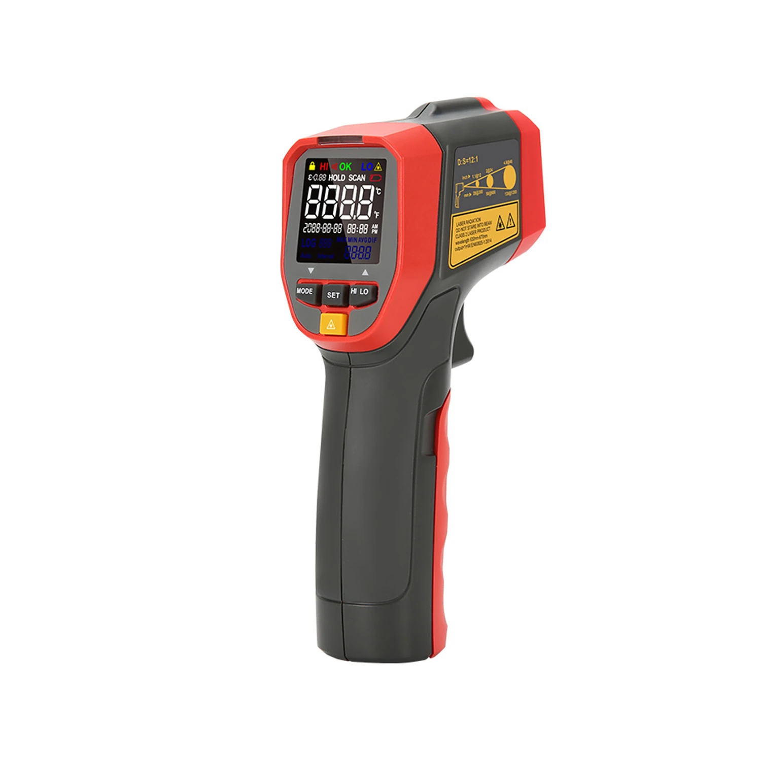 UNI-T UT301A+ IR Thermometer -32°C to 420°C, 12:1 Distance Spot Ratio, Adjustable Emissivity, Fast Response, EBTN Display-picture-10