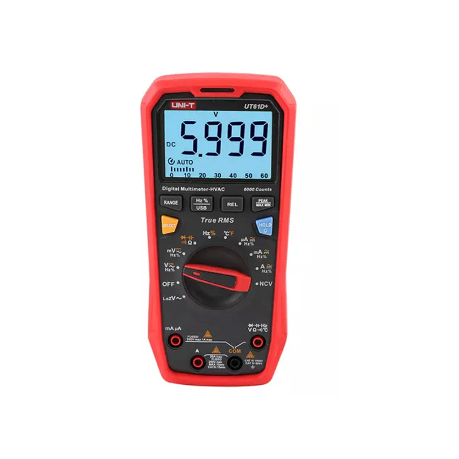 UNI-T UT61D+ Digital Multimeter True RMS 1000V, 6000 Counts, Voltage/Current and Temperature Measurement, LoZ Mode, Peak Hold, USB Interface-picture-28