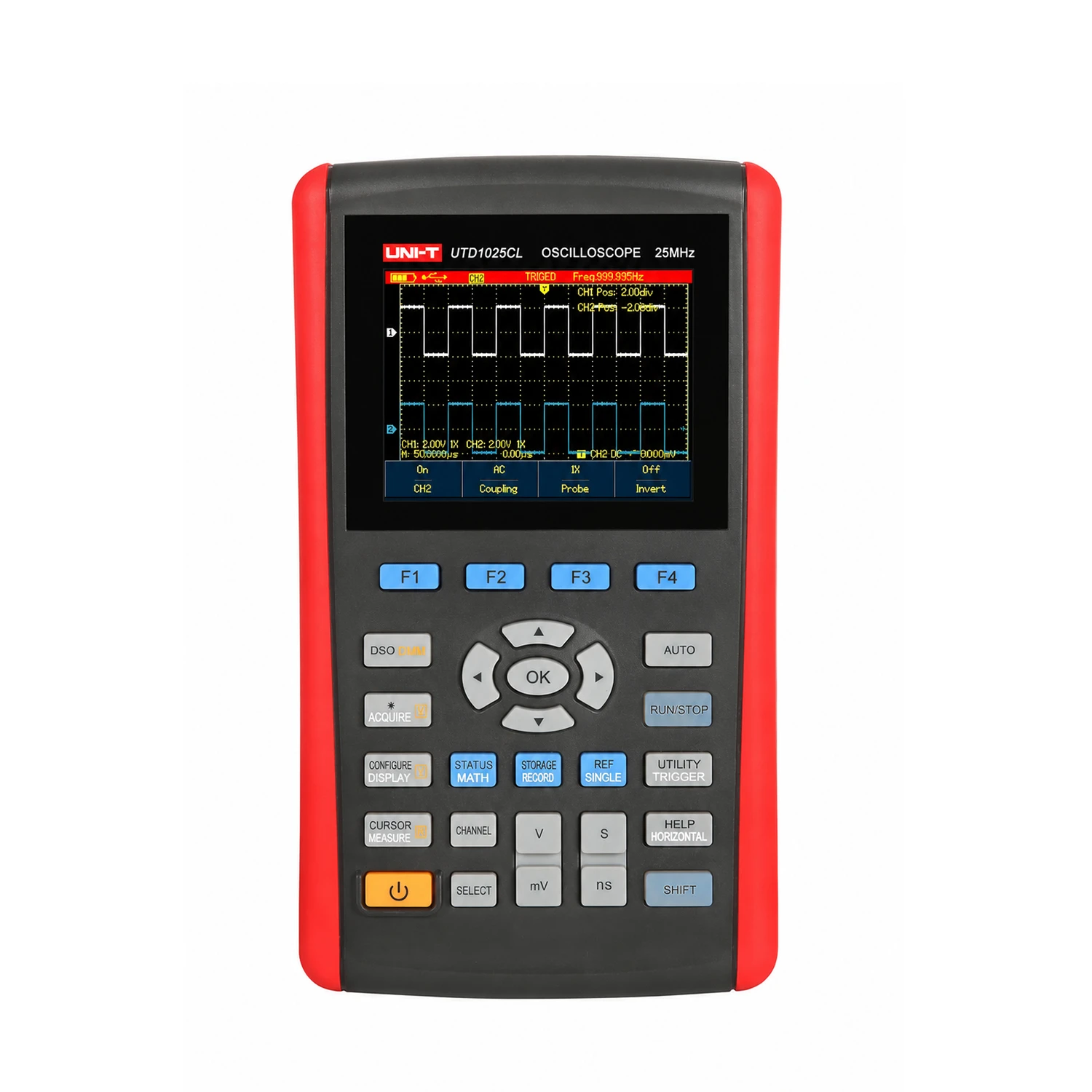 UNI-T UTD1025CL Handheld Digital Oscilloscope 25MHz, 1CH, Built-in Multimeter, Portable Battery Operated DSO-picture-16