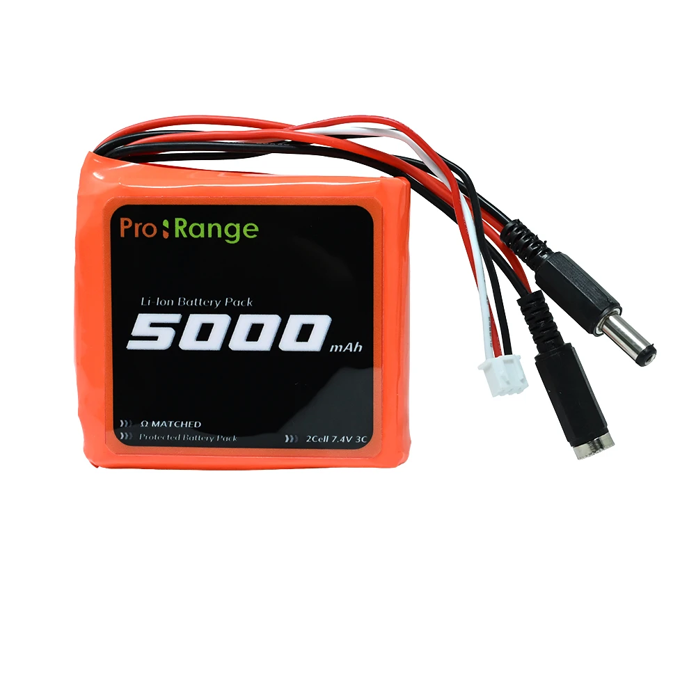 Pro-Range INR 18650 7.4V 5000mAh 3C 2S2P Li-Ion Battery Pack In a line with DC jack Male - Female-picture-12