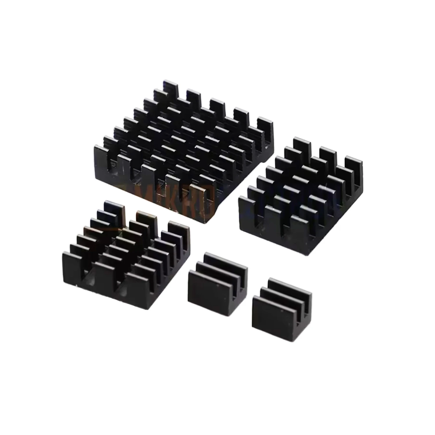 Black 5 in 1 Aluminum Heat Sink Set for Raspberry Pi 5-image-20