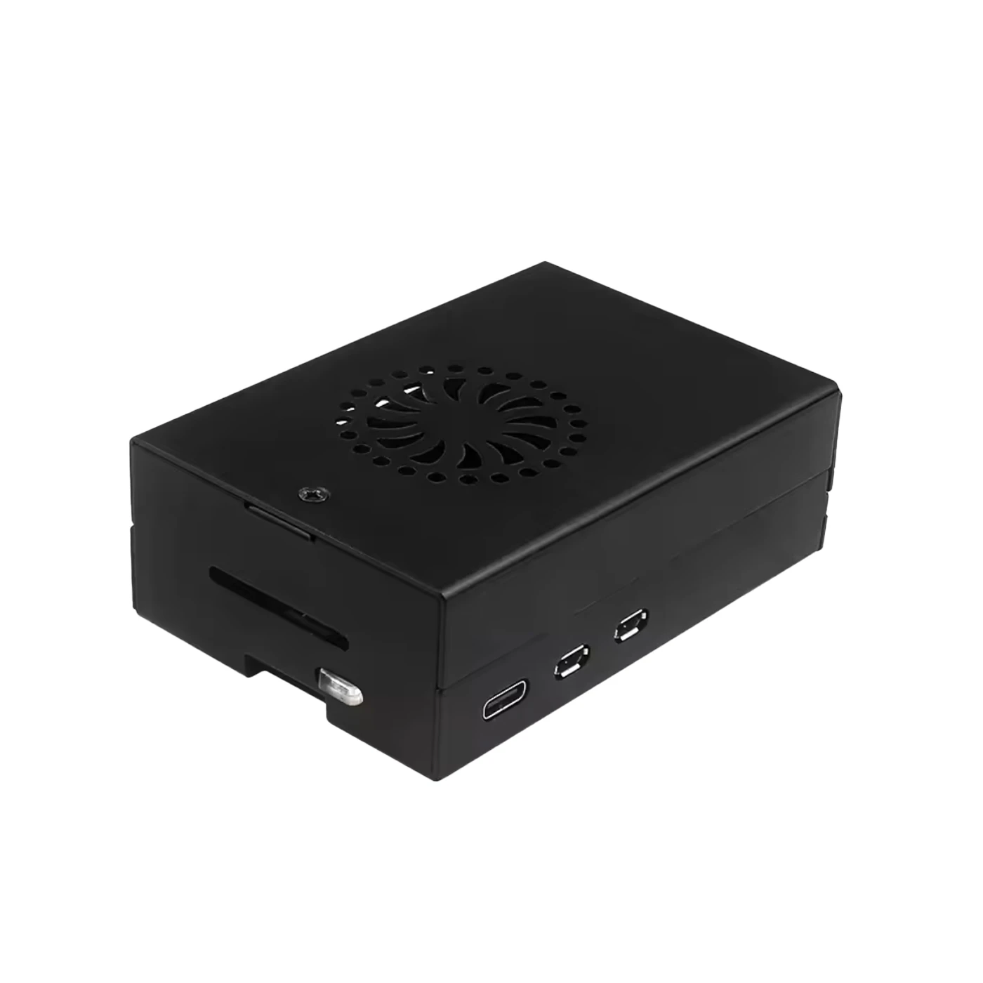 Black Metal Aluminum Case for Raspberry Pi 5，Compatible with Coolers-picture-21