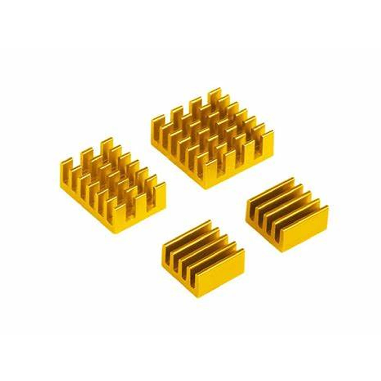 Gold 4 in 1 Heat Sink Set Aluminum for Raspberry Pi 4B-image-16